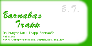 barnabas trapp business card